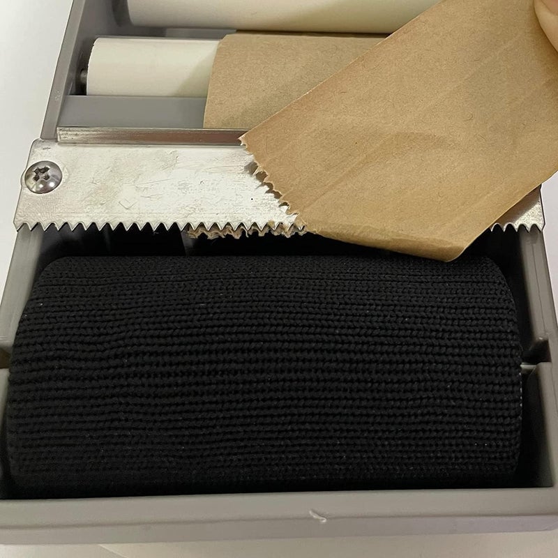 QILIMA Desktop Grey Water Activated Tape Dispenser with Reinforced Kraft Paper Gum Tape 1.88In x 55 Yards for Shipping, Carton and Box Sealing - Image 4
